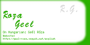 roza geel business card
